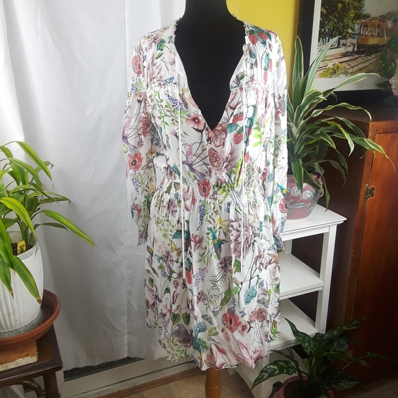 Just Cavalli Floral spring summer Dress Size 48 - Picture 10 of 11